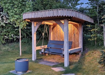 Hand-made & bespoke designed and built by Malvern Hills Cabins & Glamping Structures